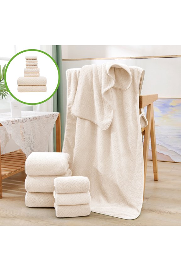 8 Piece Velvet Towel Set Bathroom Collection Soft Thick Absorbent Towels Includes 4 Square Towels 2 Washcloths 2 Bath Towels Quick Dry Durable Solid Color Home Spa Hotel Style Gift