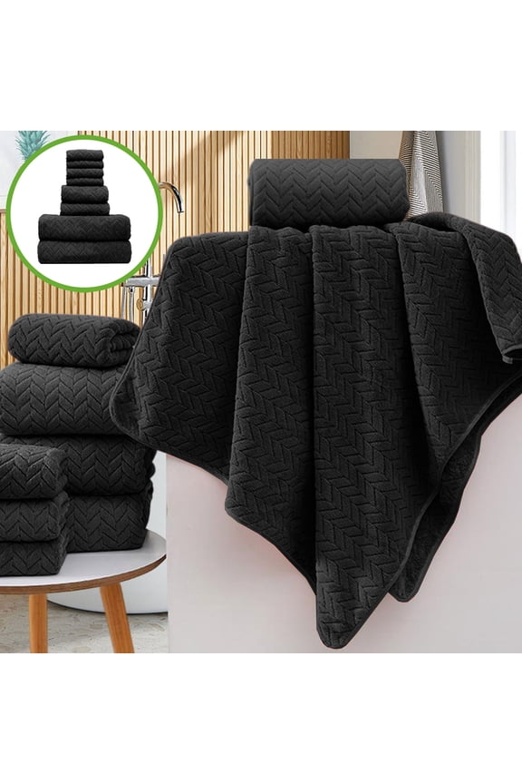 8 Piece Velvet Towel Set Bathroom Collection Soft Thick Absorbent Towels Includes 4 Square Towels 2 Washcloths 2 Bath Towels Quick Dry Durable Solid Color Home Spa Hotel Style Gift