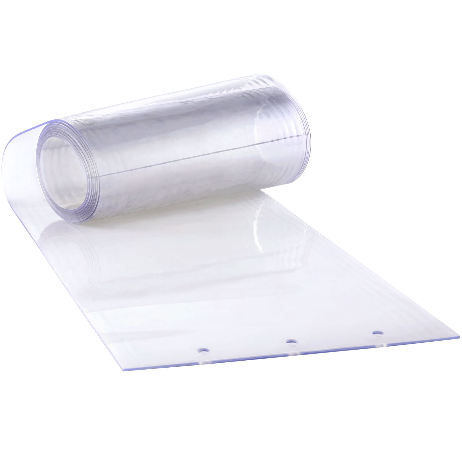 8-Piece transparent PVC strip curtain 96x48 inches, 0.08 inches thick ...