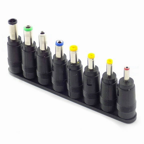 8 Pieces/10 Pieces Universal Laptop DC Power Adapter Tips Connectors Set for Various Notebook Models and Brands