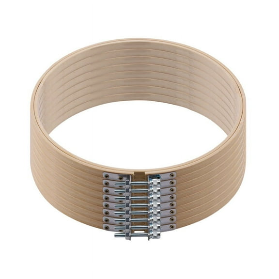 8 Pieces Inch Wooden Round Embroidery Hoops Adjustable Bamboo Circle Hoop Ring Bulk Wholesale for Art Craft Handy Sewing