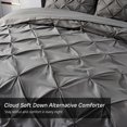 thumbnail image 1 of 8 Pieces Bed in A Bag Pink Comforter Sets Bed Set Grey Twin 6 Piece, 1 of 5
