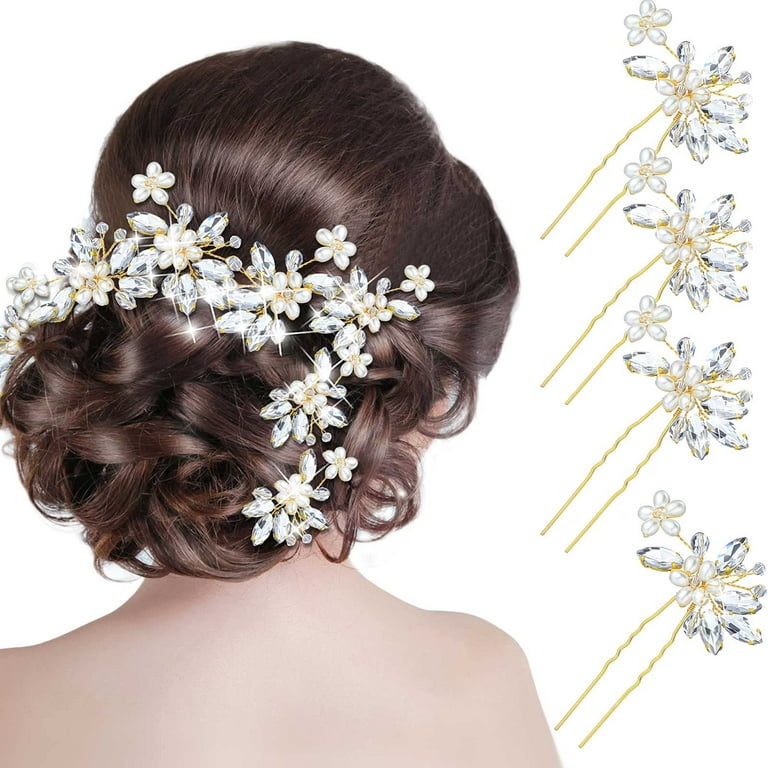 8 Pieces Bridal Hair Accessories Bride Wedding Hair Pins