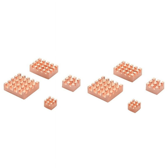 8 Pieces Cooling Copper Heatsink for 4B 1G 2G 4G Cooling Heatsinks Cooler(Pure Coper Heatsink)