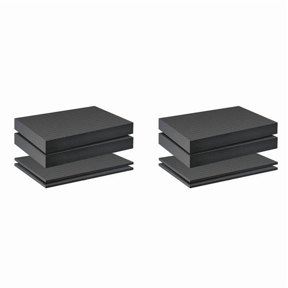 8 Pieces Foam Insert for Cases Tool Box Foam Grid Line Foam Cubes Shockproof Sponge Pad, 40X40X2cm/40X40X5cm