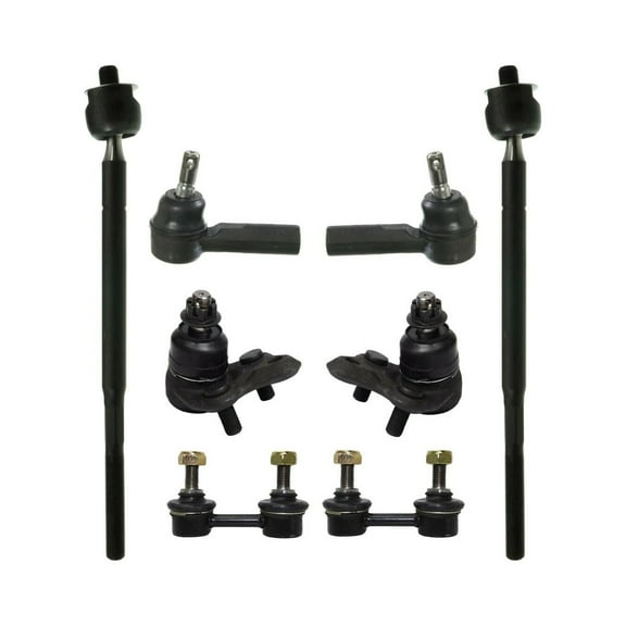 8 Pieces Front Sway Bar Links Lower Ball Joints Tie Rod Ends Outer & Inner Suspension Kit Passenger Driver Fits select: 1996-2002 TOYOTA COROLLA, 1998-2002 CHEVROLET GEO PRIZM
