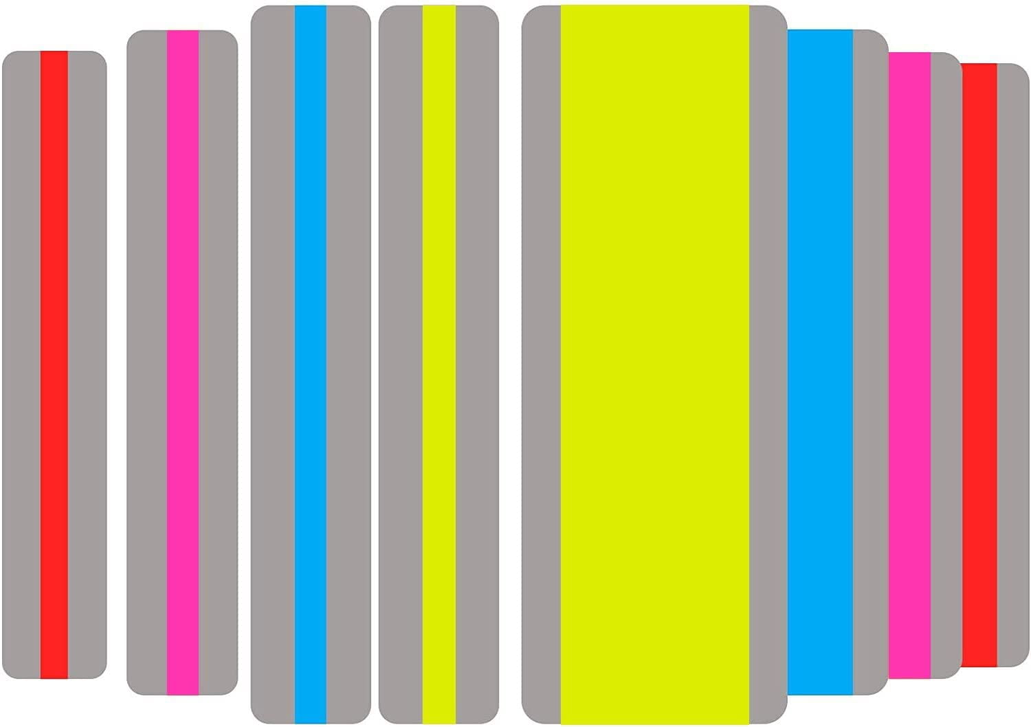 8 Pieces Guided Reading Strips Highlight Strips Colored Overlay ...