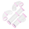 thumbnail image 1 of 8 Pieces Hamster Tubes Set Connected Tunnels External Pipes for Cage Accessories Pink, 1 of 10