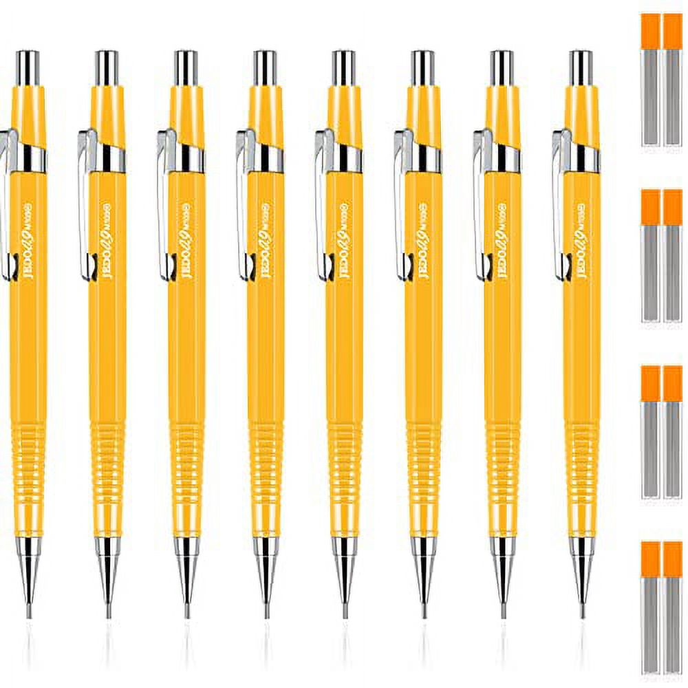 8 Pieces Mechanical Pencil Metal Mechanical Pencil Retractable