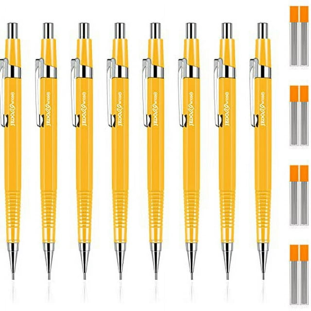 8 Pieces Mechanical Pencil Metal Mechanical Pencil Retractable