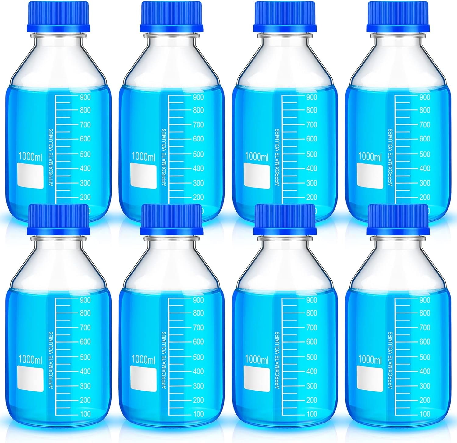 Globe Scientific Glas Media Bottle 500ml - Borosilikatglas GL45 Verschluss