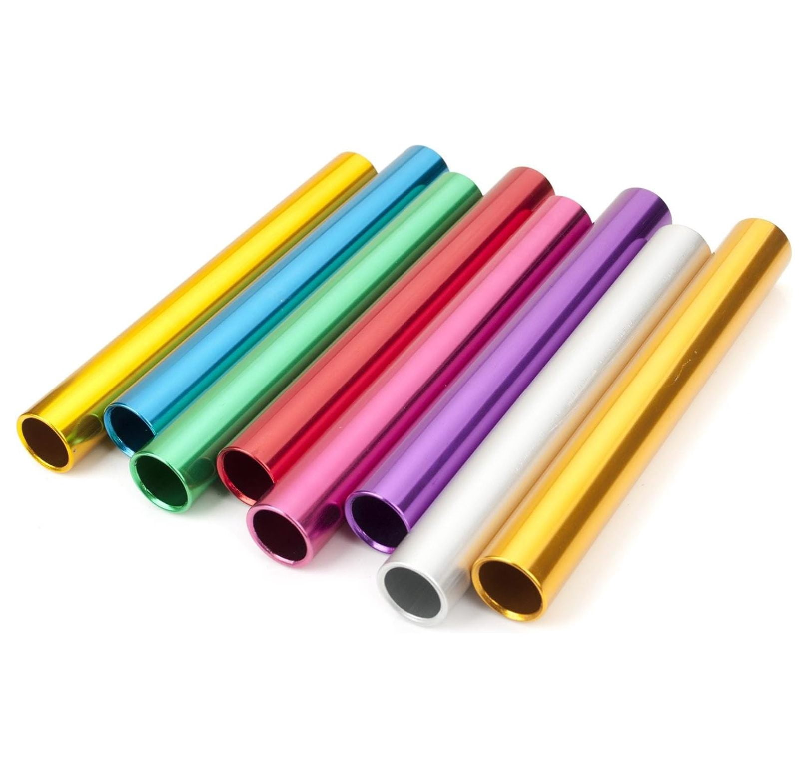 8 Pieces Official Aluminum Track & Field Races Relay Batons