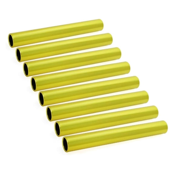 8 Pieces Official Aluminum Track & Field Races Relay Batons