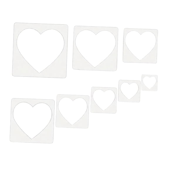 8 Pieces Painting Stencils Geometric Templates Drawing Tools PET Material for Kids Classroom Artwork Home Decor