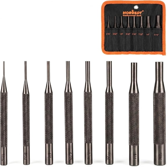 8 Pieces Pin Punch Set, Kit Removing Repair Tool with Holder for Automotive, Watch Repair,Jewelry and Craft