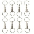 thumbnail image 1 of 8 Pieces Removable Double Keychains Iron  Double Detachable Keychain Double Keychain Rotating Ring Keychain, 1 of 5