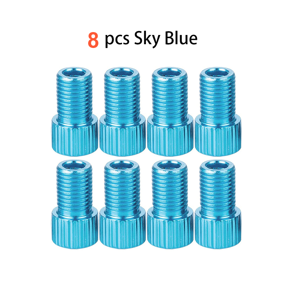 8 Pieces Sky Blue - Aluminum Alloy Adapter for Mountain Bike Seat ...