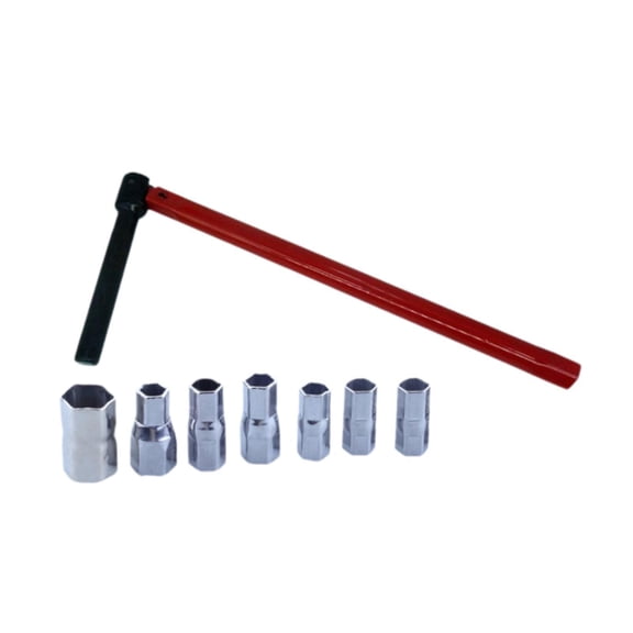 8 Pieces Stand Tap Wrench Socket Basin Nut Wrench Anti Rust Steel for Confined Space Plumbing Use
