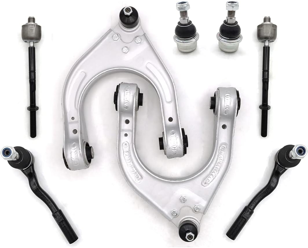 Front Control Arm Kit Wishbone Tie Rod 10 Pieces For