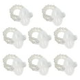 thumbnail image 1 of 8 Pieces Stretch Pearl Wedding Wristband Corsage Accessories Handmade Elastic Corsage Bands Wristlets for Party Prom, 1 of 10