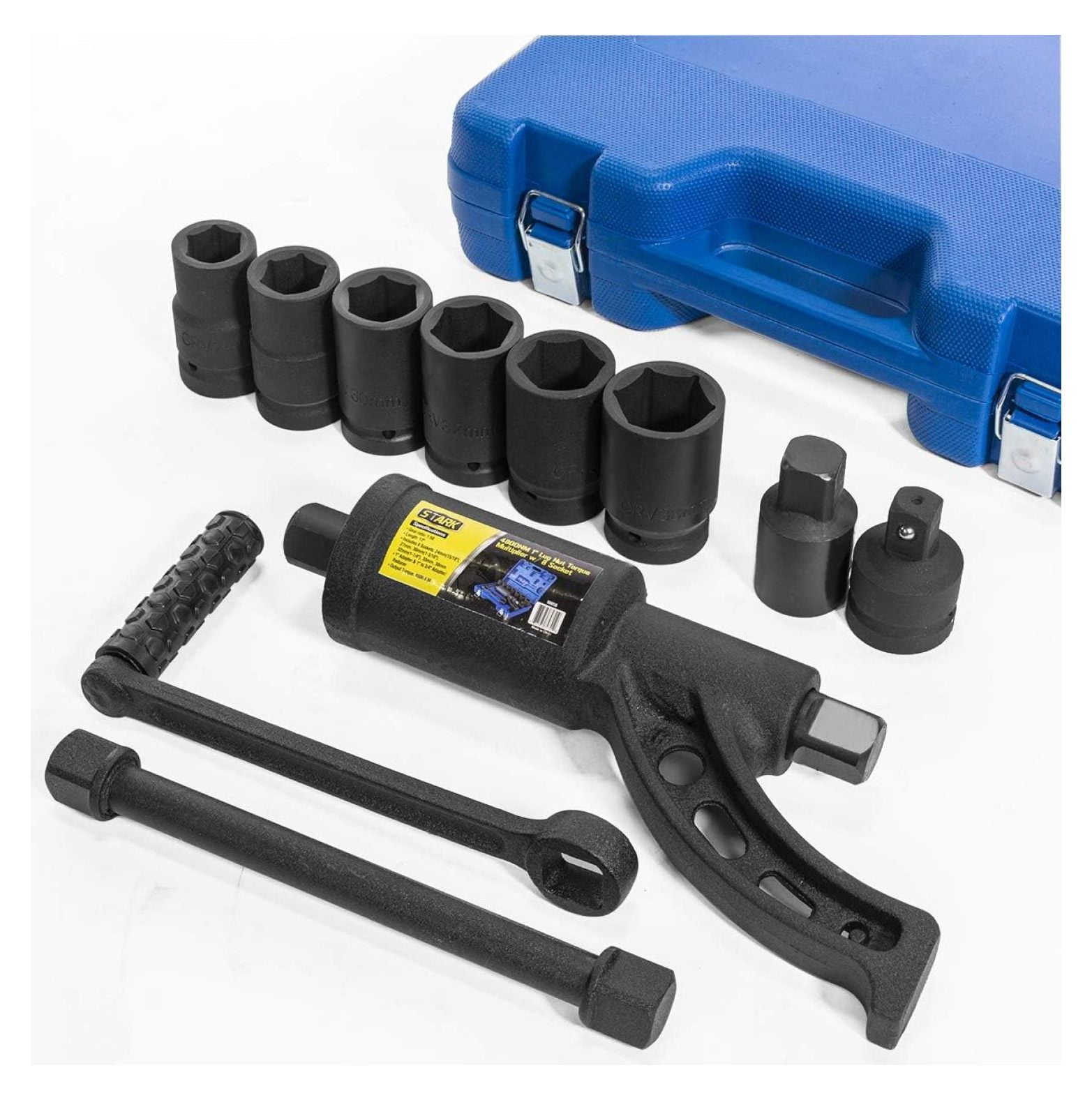 8-Pieces Torque Wrench Socket Labor Saving Lug Nut Wrench Torque ...