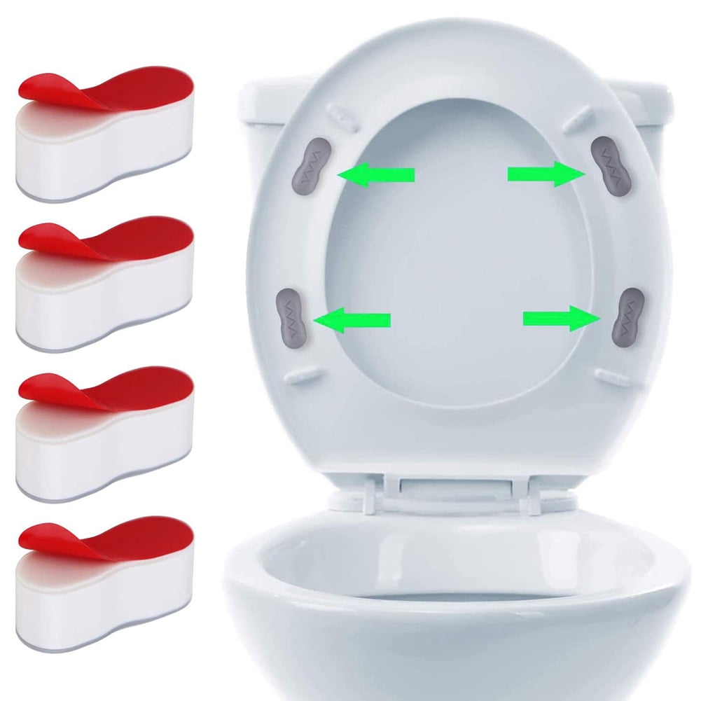 8 Pieces Universal Toilet Seat Bumpers,Toilet Lid Rubber Bumpers