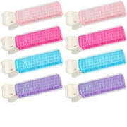 TOPBOUTIQUE 8 Pieces Volumizing Hair Root Clips, Hair Clip Curler Rollers Natural Clamps Rollers, Self Grip Volume Hair Root DIY Wave Fluffy Curler Hair Accessories Tools, Easy to Carry for Women Girls