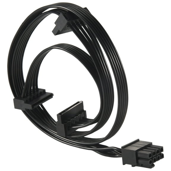 8 Pin 1 to 3 Port SATA Driver Power Supply Cable for CMX1200 CMX1000 CMX800 CMX700 CMX550, 8Pin to 3 SATA Cable