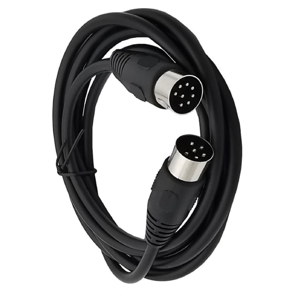 8 Pin Din Male To DIN 6 Pin Audio Signal Cable, to Male Adapter Extension Cable, for MIDI Keyboard, Keyboard, 1.8m