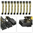 thumbnail image 1 of 8 Pin Female To Dual PCI-E 8(6+2) Male GPU Power Cable, 10 Packs, 1 of 8