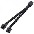 thumbnail image 1 of 8 Pin PCI-E To 2 PCI-E 8 Pin (6 Pin + 2 Pin) Power Cable, Splitter PCI Express Graphics Card Connector PC Power Cable GPU Graphics Video Card Wire (1/Pack 12 Inches?, 1 of 5