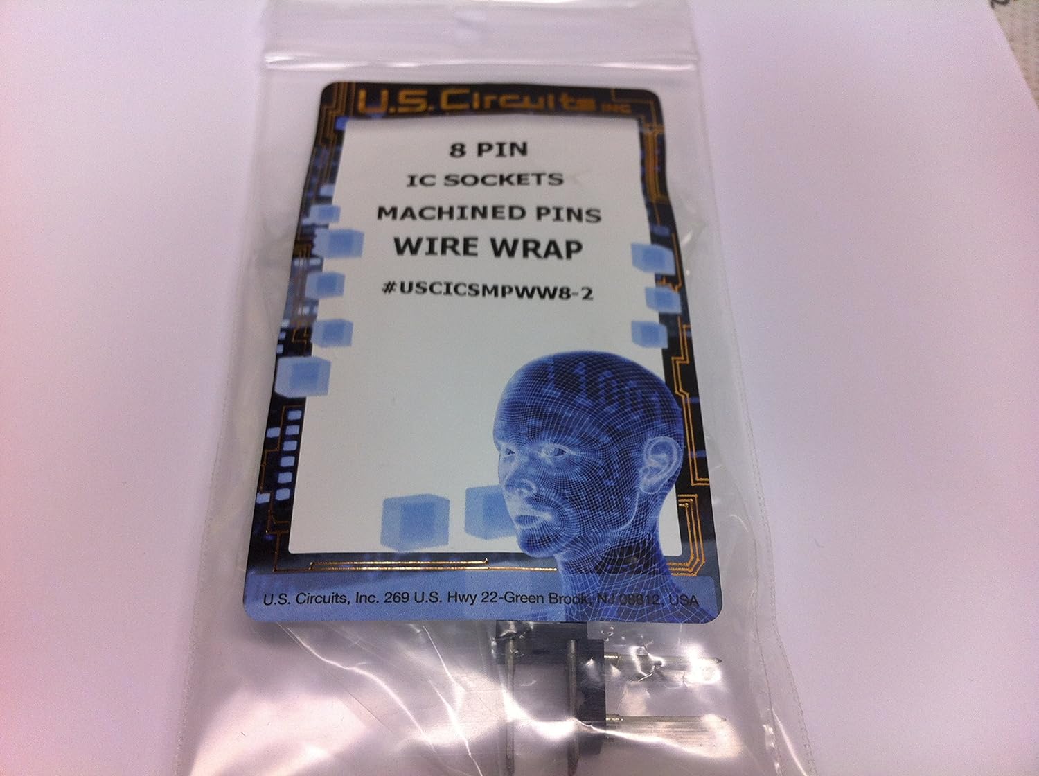 8 Pin Wire Wrap IC SOCKETS Machined Pins 2 Pack