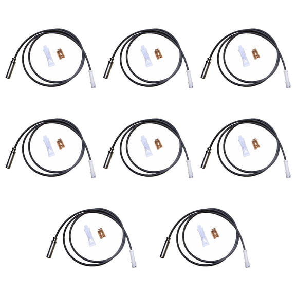 8 Pk Heavy Duty ABS Wheel 66" Speed Sensor Compatible with KW T660 2015-2016 W900 2016-2017 Replaces 801543 20422040 22268656 22271902 0000801543P 300151 300171 3933880 5006809 550796