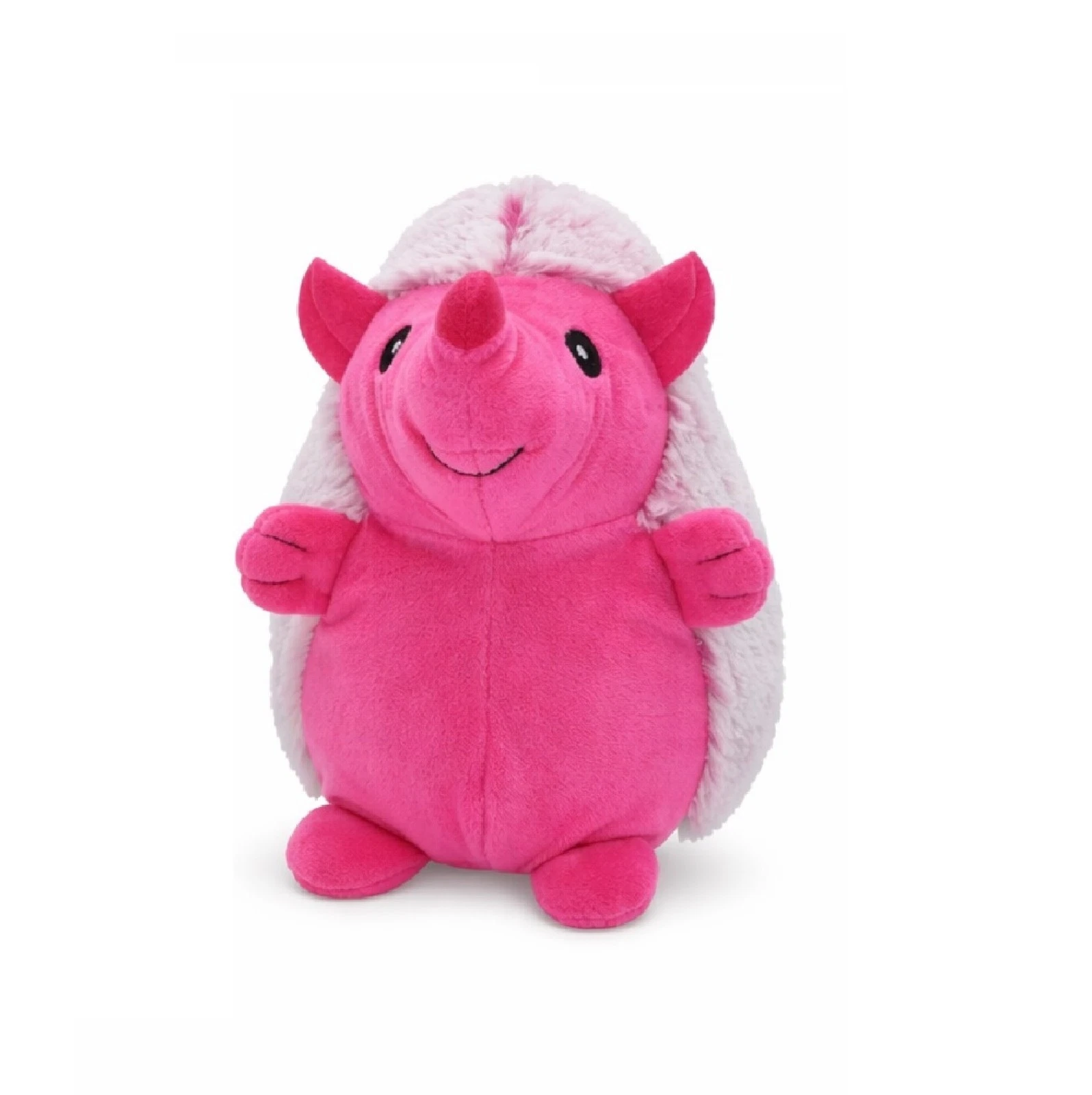 8" Plush Hedgehog Dog Toy Interactive Honking Choose Color or Full Set of 4 (Hot Pink)