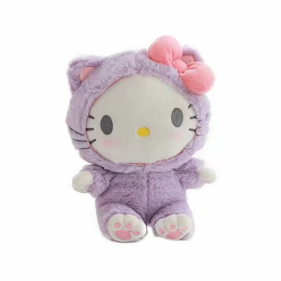 1 Pcs My-Melody Cartoon Plush Stuffed Animal, Soft Plush Dolls,8 Inch Anime Cute Cinnamoroll Plush Figure Toy, Soothe Fans Toys Gift Bag Filler Birthday Gift (Purple)