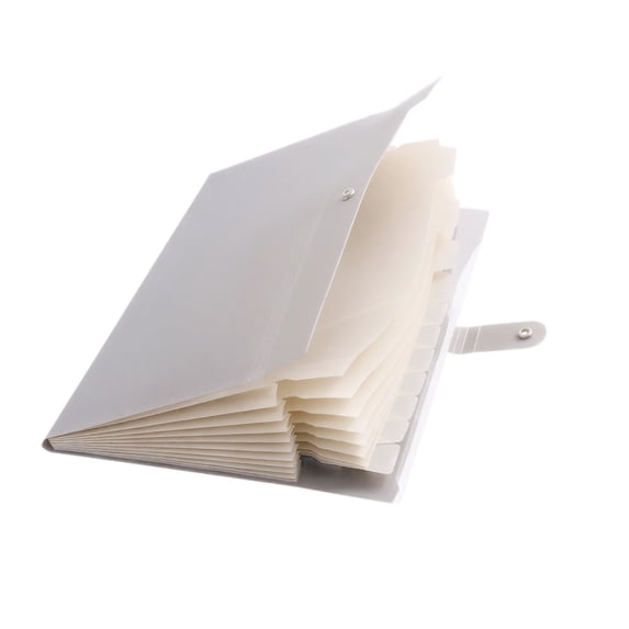 8-Pocket Accordion File Folder, Cute Practical Shape, Handy To Fetch Files, Ideal Organizer For Paperwork, Homework And Various Office Documents (Gray)