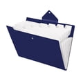 thumbnail image 1 of 8 Pocket Expanding File Folder Portable Accordion Document Organizer With Snap Closure For Office Work Blue, 1 of 6
