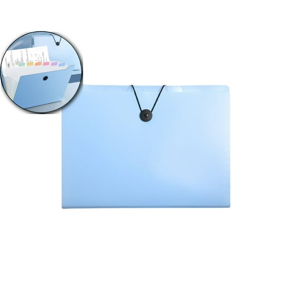 8 Pockets Expanding File Folder, Accordion File Organizer with Colorful Labels, Cute Folders for Documents, Portable File Folder Organizer for Office Supplies, A4 Letter Size