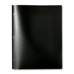 Carpeta poli de 8 bolsillos Pen+Gear, 9.45" x 11.81", negro