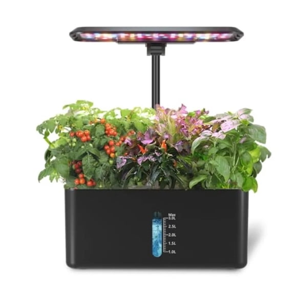 8-Pod Indoor Garden Kit, Automatic Growing System with Grow Light