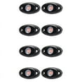 thumbnail image 1 of 8 Pods LED Rock Lights Kit Waterproof Underglow LED Neon Trail Rig Lights for Truck ATV Offroad Boat-Red, 1 of 8