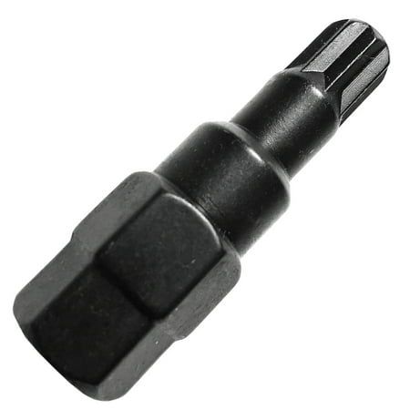 8 Point Black Star Key for 3/4 or 13/16 Hex, Tuner Wheel Lug Nut Key Socket Adapter