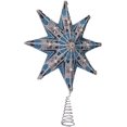 8Point Blue and Silver Star Treetop