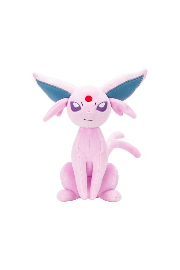 Pokemon Espeon Plush 8 Inch Soft Stuffed Animal - Eeveelution Collectible Toy for Kids and Fans