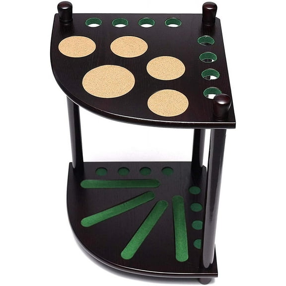 8 Pool Cue Rack - Billiard Cue Stick - Deluxe Floor Corner Cue Rack - Hold 8 Pool Cues