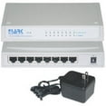 thumbnail image 1 of 8-Port 10 / 100Mbps Desktop Ethernet Switch, 120V - 7002-22083, 1 of 1