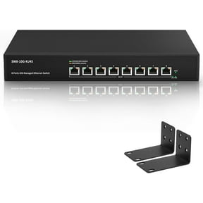 8 Port 10Gb RJ45 Web Managed Network Ethernet Switch 8 x 10G Base-T Port | Multi-Gig 10G-5G-2.5G-1G | Built-in Fan | 160G Bandwidth | 10Gbps for 10G NAS, PC, WiFi7 Router, 10G Adapter/NIC