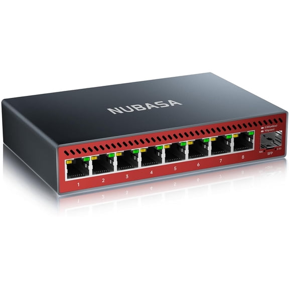 8 Port 2.5Gb Switch, Pro-Level Unmanaged 2.5 Gigabit Ethernet Switch