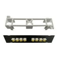 thumbnail image 1 of 8-Port Blank Patch Panel Rack for ST Optical Fiber Wall Mount Ethernet Cable Bar Keystone RJ45 Coupler Module, 1 of 9