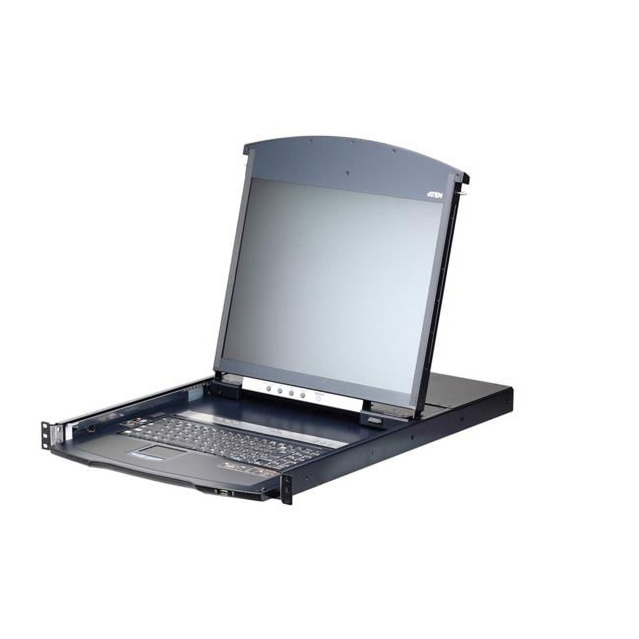 8-Port Cat 5 Dual Rail LCD KVM Over IP Switch 1 Local & 1 Remote User Access